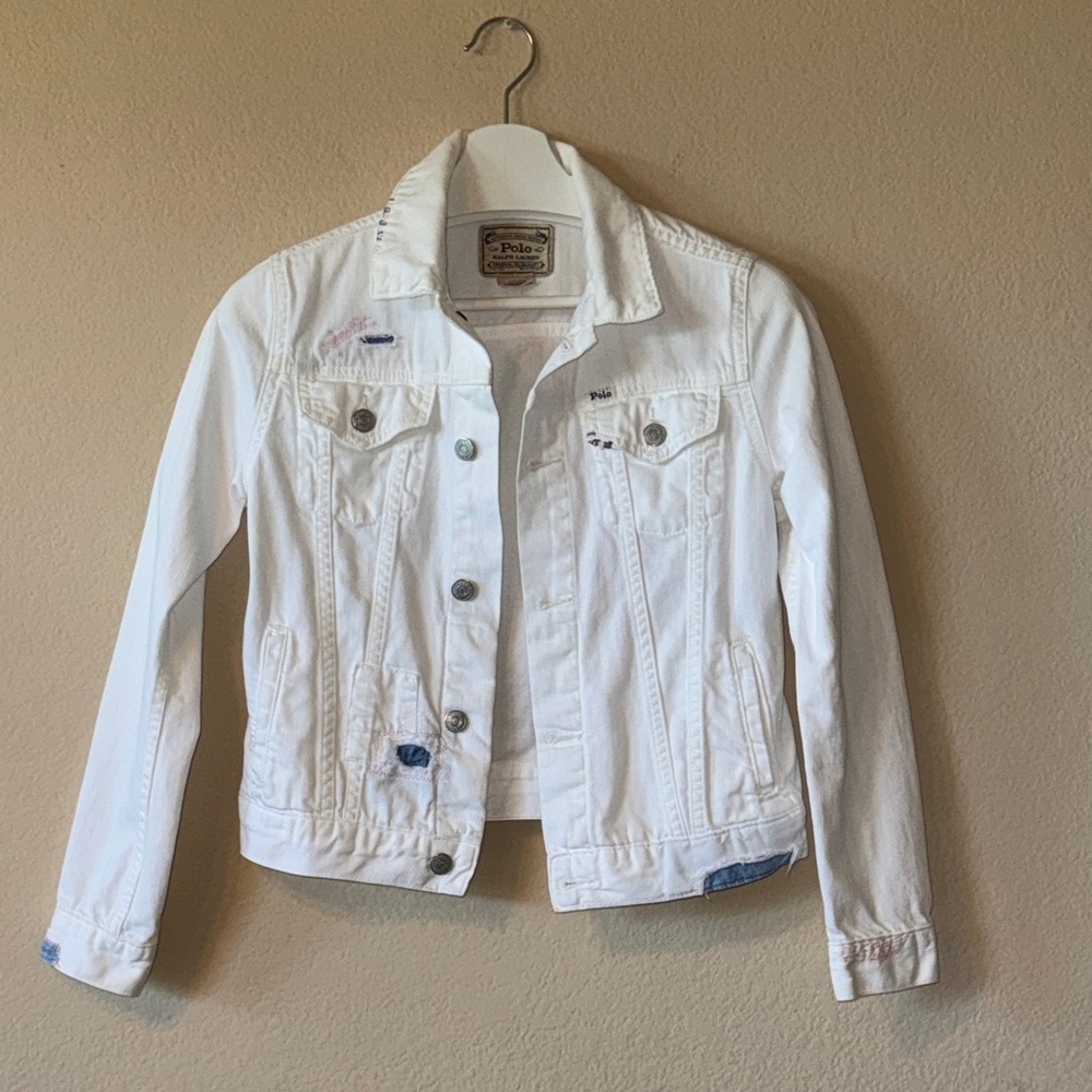 Ralph Lauren Polo White Denim Jacket